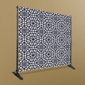 panconi Sichtschutzbanner mit Gestell m17